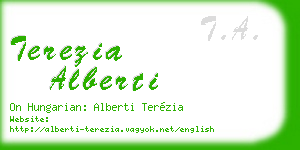terezia alberti business card